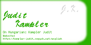 judit kampler business card